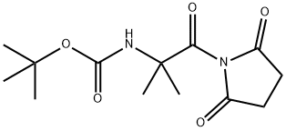 Carbamic acid, N-[2-(2,5-dioxo-1-pyrrolidinyl)-1,1-dimethyl-2-oxoethyl]-, 1,1-dimethylethyl ester Structure