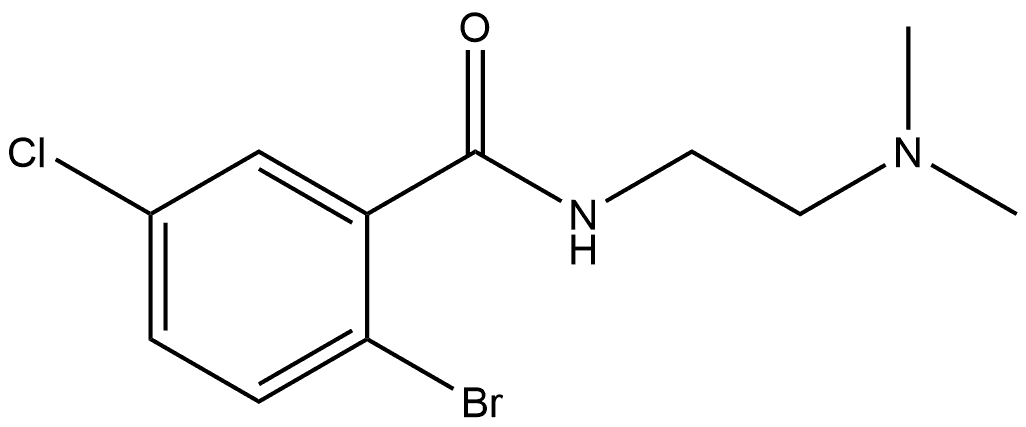 2-Bromo-5-chloro-N-[2-(dimethylamino)ethyl]benzamide Structure