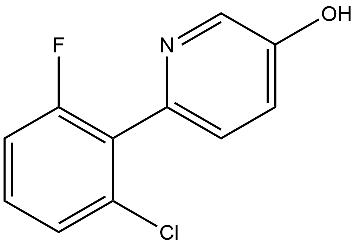 6-(2-Chloro-6-fluorophenyl)-3-pyridinol 구조식 이미지