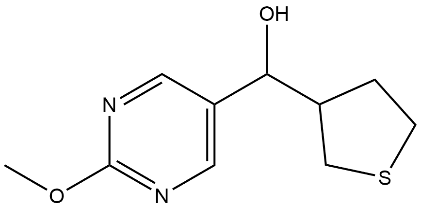 2-Methoxy-α-(tetrahydro-3-thienyl)-5-pyrimidinemethanol Structure