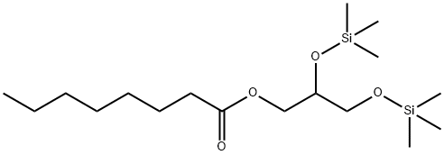 Monocaprylin, bis(trimethylsilyl)- deriv. Structure
