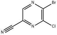 2-Pyrazinecarbonitrile, 5-bromo-6-chloro- 구조식 이미지