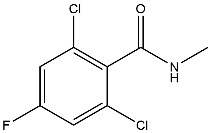 2,6-Dichloro-4-fluoro-N-methylbenzamide Structure