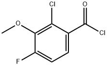 2-Chloro-4-fluoro-3-methoxybenzoyl chloride Structure