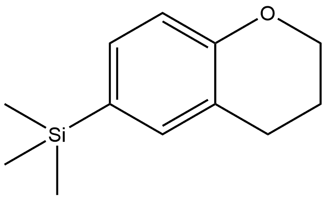 3,4-Dihydro-6-(trimethylsilyl)-2H-1-benzopyran Structure