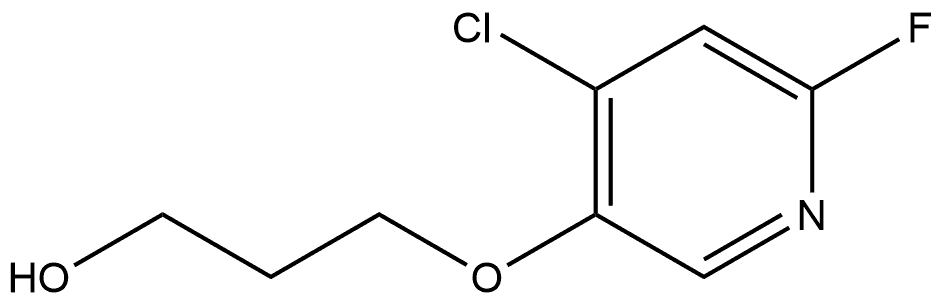 3-[(4-Chloro-6-fluoro-3-pyridinyl)oxy]-1-propanol Structure