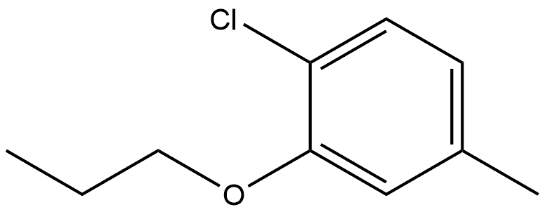 Benzene, 1-chloro-4-methyl-2-propoxy- Structure