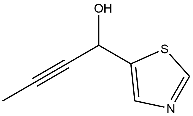 1-(1,3-thiazol-5-yl)but-2-yn-1-ol Structure