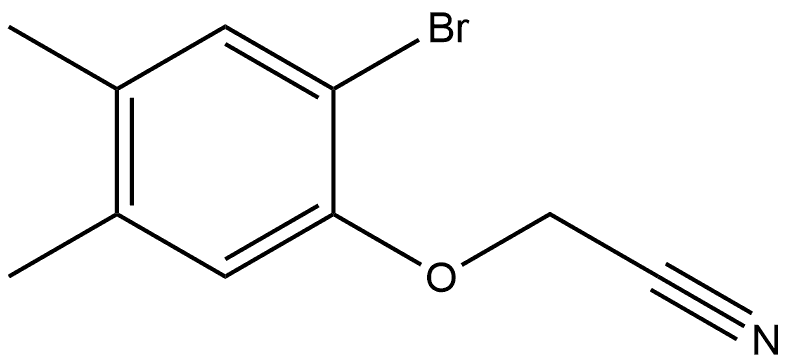 2-(2-Bromo-4,5-dimethylphenoxy)acetonitrile Structure