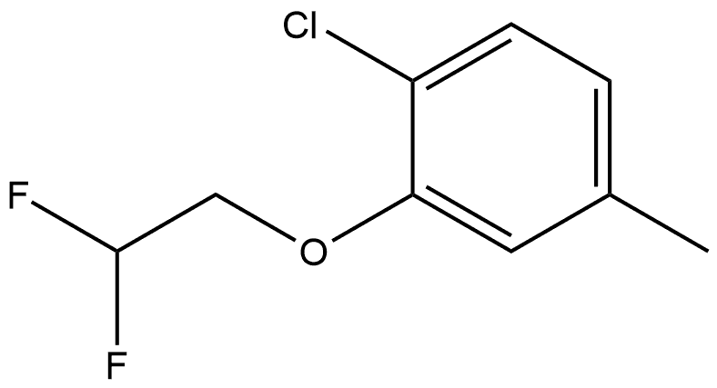 1-Chloro-2-(2,2-difluoroethoxy)-4-methylbenzene Structure