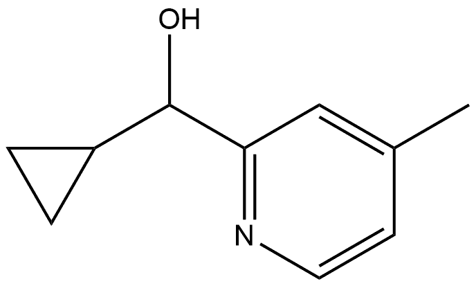 2-Pyridinemethanol, α-cyclopropyl-4-methyl- Structure