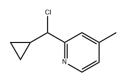 Pyridine, 2-(chlorocyclopropylmethyl)-4-methyl- Structure