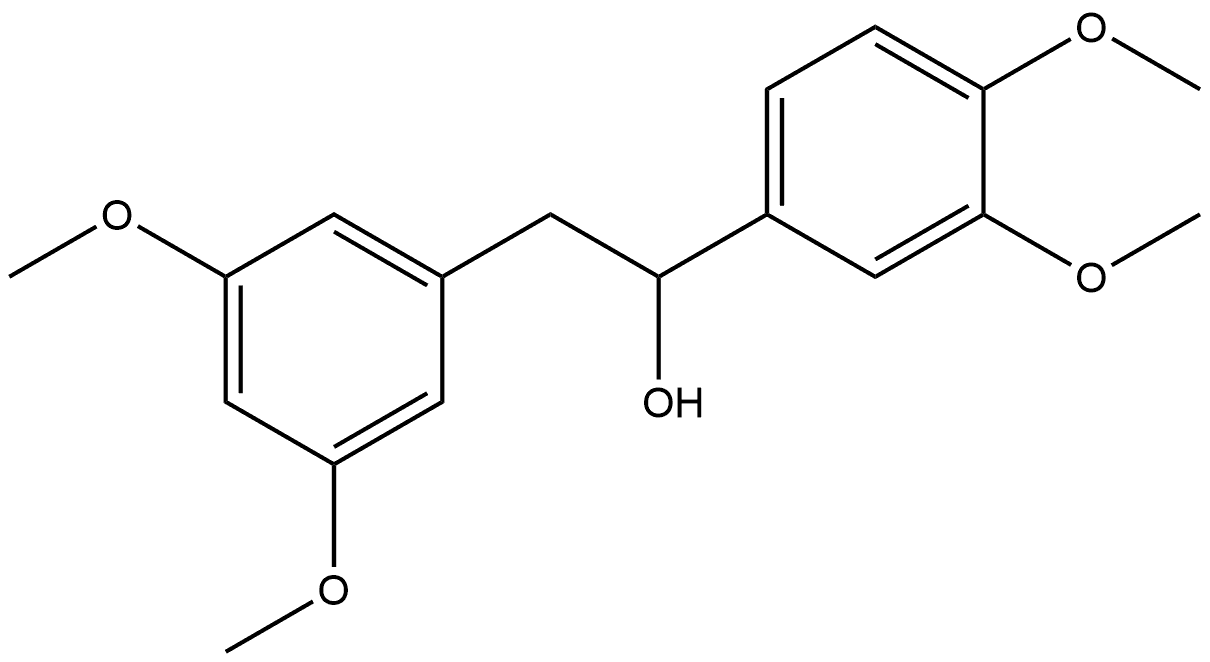 Benzeneethanol, α-(3,4-dimethoxyphenyl)-3,5-dimethoxy- Structure