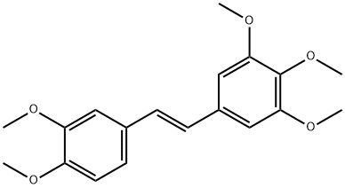 Benzene, 5-[(1E)-2-(3,4-dimethoxyphenyl)ethenyl]-1,2,3-trimethoxy- 구조식 이미지