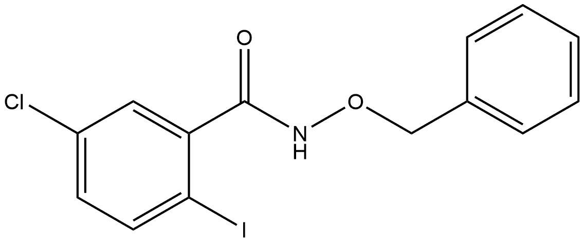 5-Chloro-2-iodo-N-(phenylmethoxy)benzamide Structure