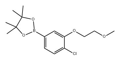1,3,2-Dioxaborolane, 2-[4-chloro-3-(2-methoxyethoxy)phenyl]-4,4,5,5-tetramethyl- Structure