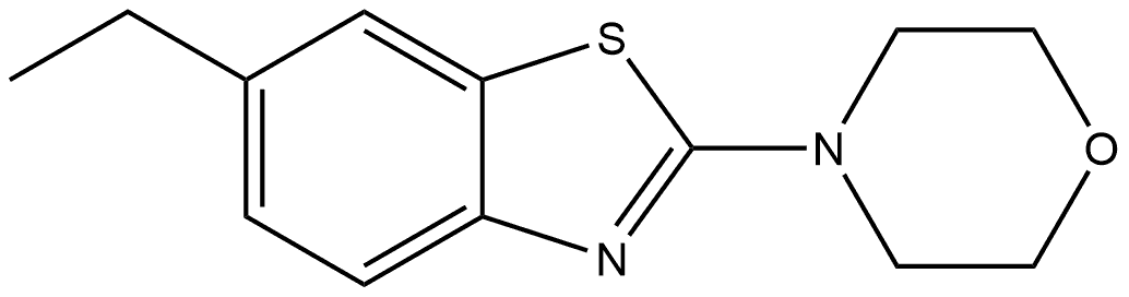 6-Ethyl-2-(4-morpholinyl)benzothiazole Structure