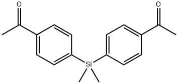 1,1''-((Dimethylsilanediyl)bis(4,1-phenylene))diethanone Structure