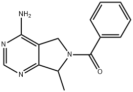 (4-Amino-7-methyl-5H-pyrrolo[3,4-d]pyrimidin-6(7H)-yl)(phenyl)methanone Structure