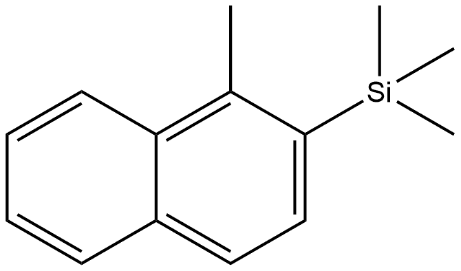 1-Methyl-2-(trimethylsilyl)naphthalene Structure