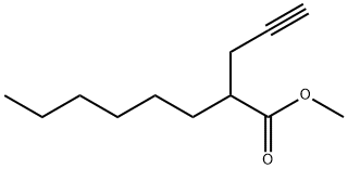 Octanoic acid, 2-(2-propyn-1-yl)-, methyl ester Structure