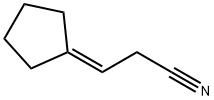 Propanenitrile, 3-cyclopentylidene- Structure