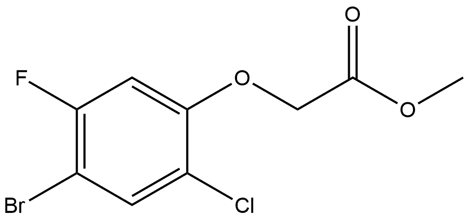 Methyl 2-(4-bromo-2-chloro-5-fluorophenoxy)acetate Structure