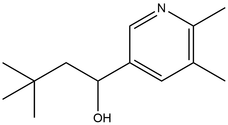 α-(2,2-Dimethylpropyl)-5,6-dimethyl-3-pyridinemethanol Structure