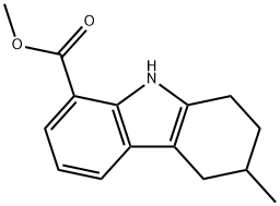 1H-Carbazole-8-carboxylic acid, 2,3,4,9-tetrahydro-3-methyl-, methyl ester Structure