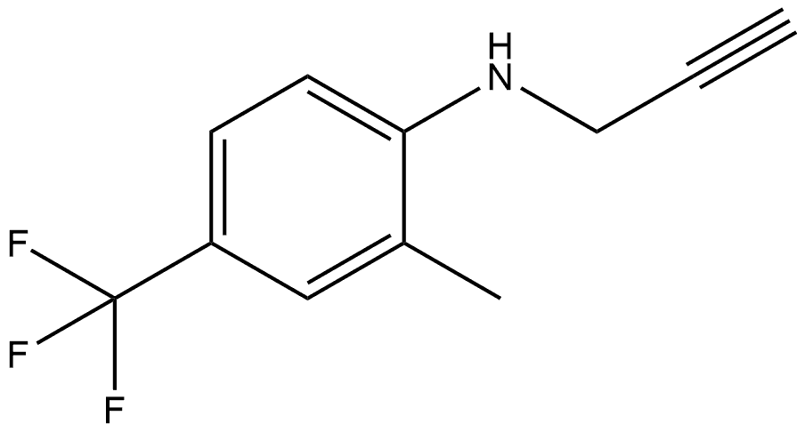 2-Methyl-N-2-propyn-1-yl-4-(trifluoromethyl)benzenamine Structure