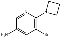 3-Pyridinamine, 6-(1-azetidinyl)-5-bromo- Structure