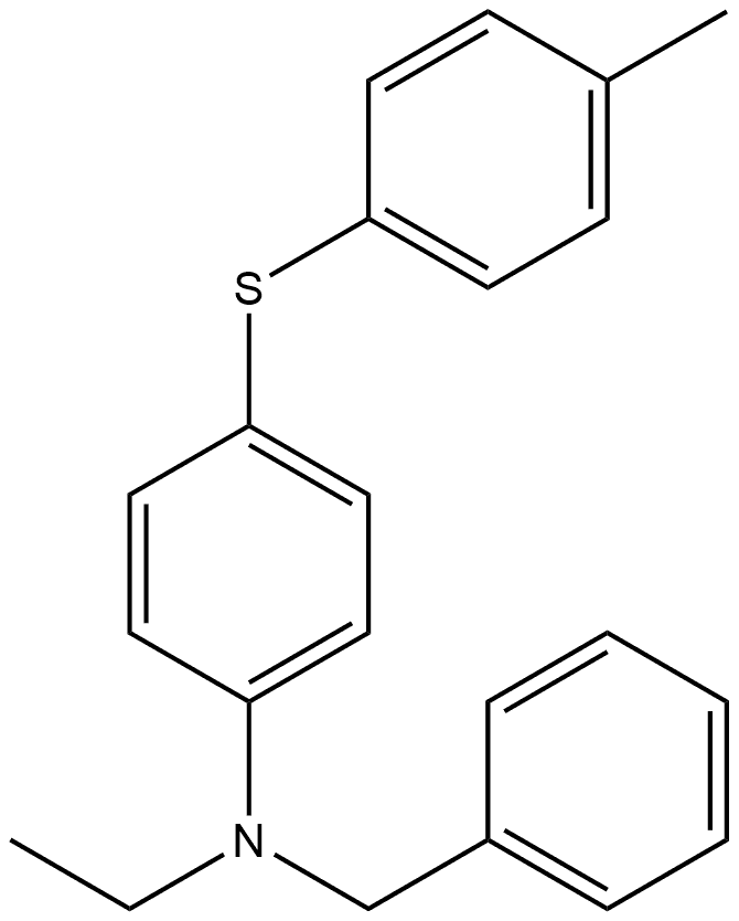 N-Ethyl-N-[4-[(4-methylphenyl)thio]phenyl]benzenemethanamine Structure