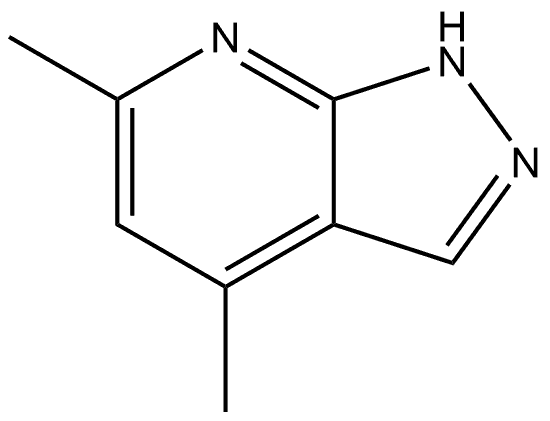 4,6-Dimethyl-1H-pyrazolo[3,4-b]pyridine Structure