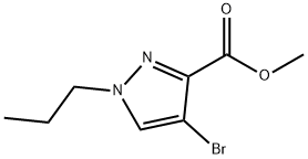 methyl 4-bromo-1-propyl-1H-pyrazole-3-carboxylate Structure