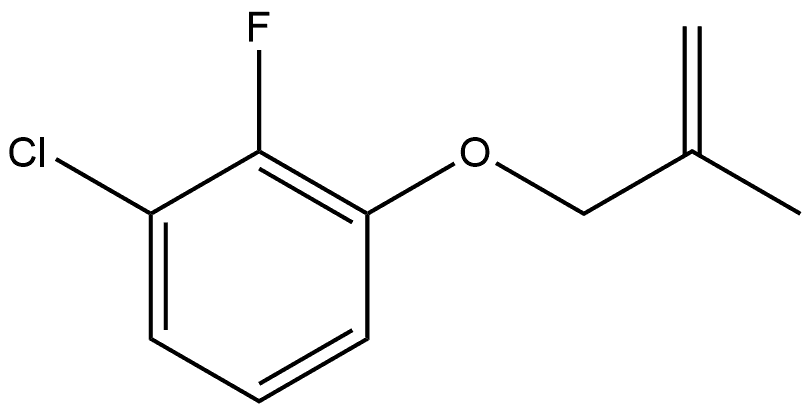 1-Chloro-2-fluoro-3-[(2-methyl-2-propen-1-yl)oxy]benzene Structure