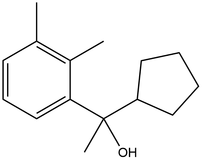 α-Cyclopentyl-α,2,3-trimethylbenzenemethanol Structure