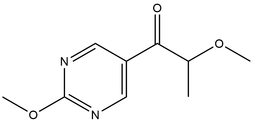 2-Methoxy-1-(2-methoxy-5-pyrimidinyl)-1-propanone Structure