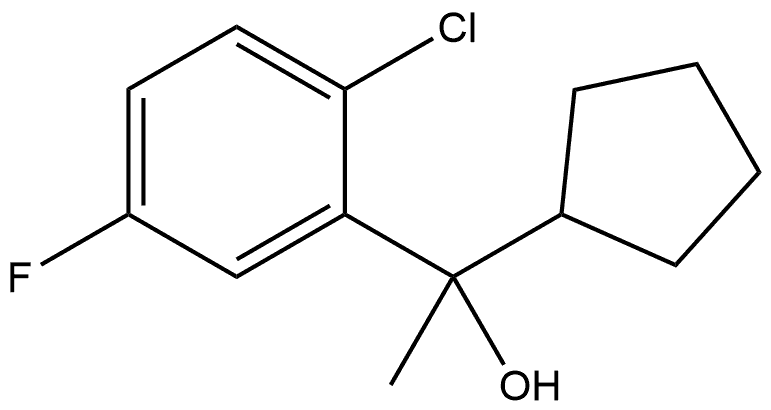 2-Chloro-α-cyclopentyl-5-fluoro-α-methylbenzenemethanol Structure