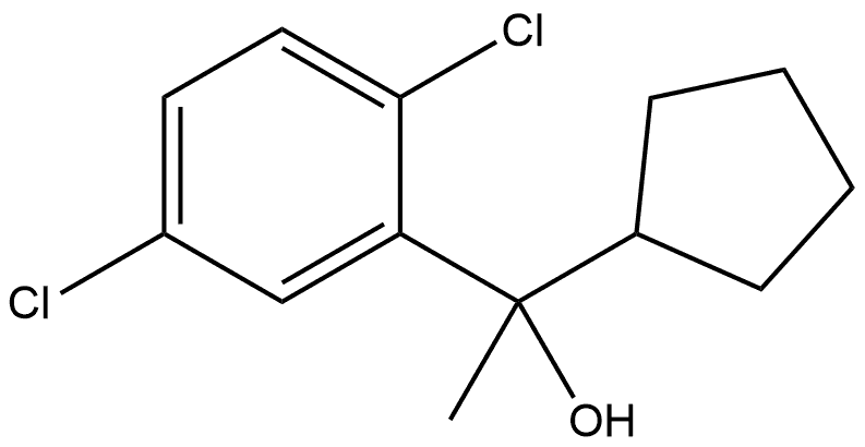 2,5-Dichloro-α-cyclopentyl-α-methylbenzenemethanol Structure