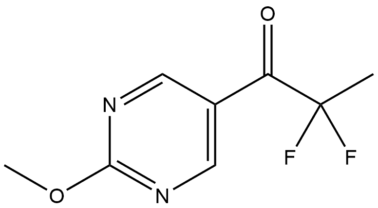 2,2-Difluoro-1-(2-methoxy-5-pyrimidinyl)-1-propanone Structure