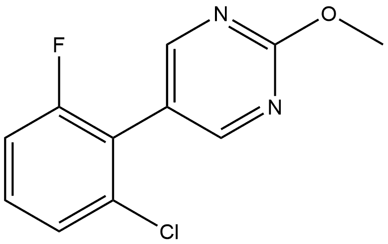 5-(2-Chloro-6-fluorophenyl)-2-methoxypyrimidine Structure