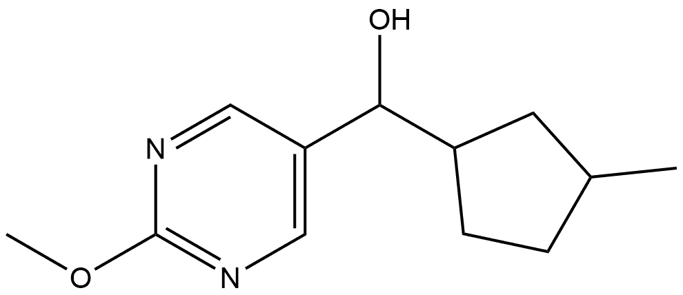 2-Methoxy-α-(3-methylcyclopentyl)-5-pyrimidinemethanol Structure