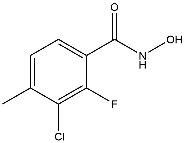 3-Chloro-2-fluoro-N-hydroxy-4-methylbenzamide Structure