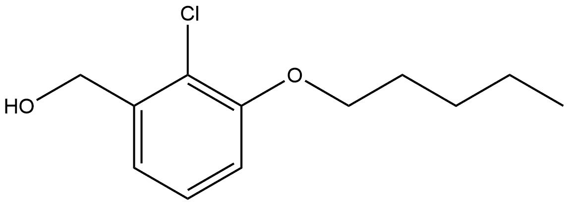 2-Chloro-3-(pentyloxy)benzenemethanol 구조식 이미지