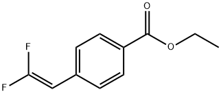 Benzoic acid, 4-(2,2-difluoroethenyl)-, ethyl ester 구조식 이미지