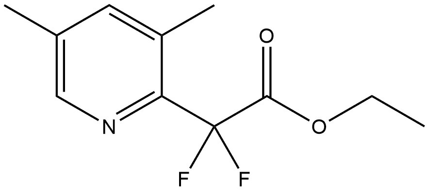 Ethyl 2-(3,5-dimethylpyridin-2-yl)-2,2-difluoroacetate Structure