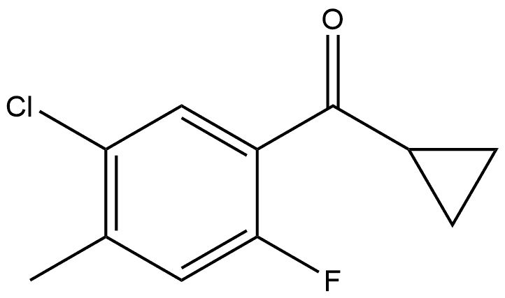 (5-Chloro-2-fluoro-4-methylphenyl)cyclopropylmethanone Structure