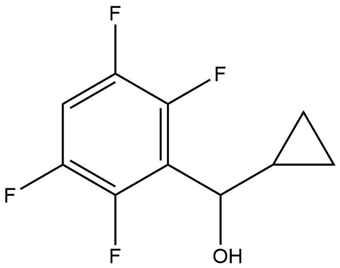 cyclopropyl(2,3,5,6-tetrafluorophenyl)methanol Structure