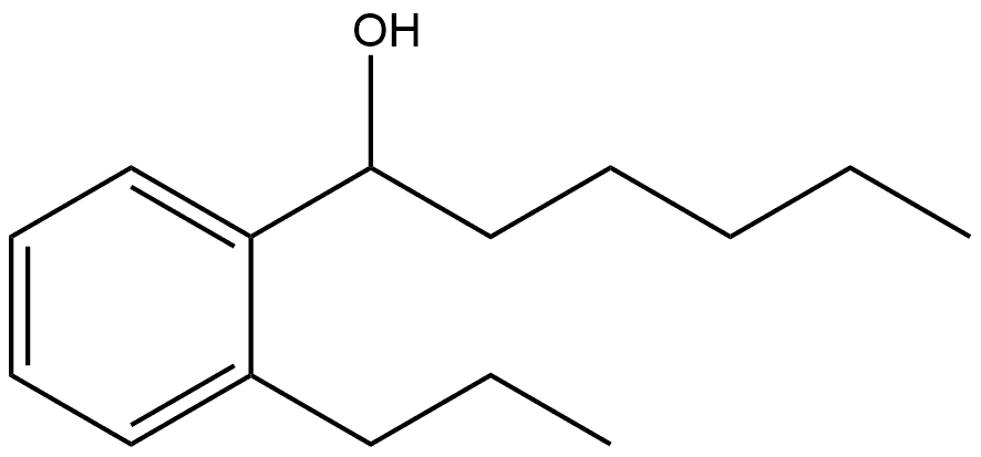 α-Pentyl-2-propylbenzenemethanol Structure