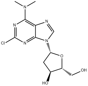 2-Chloro-N6,N6-dimethyl-2’-deoxyadenosine 구조식 이미지